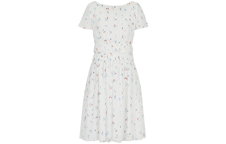 EMPORIO ARMANI Женское белое платье с короткими рукавами
EMPORIO ARMANI Женское белое платье с короткими рукавами