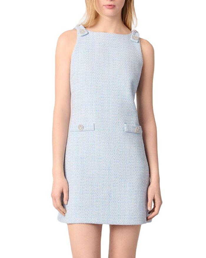 Короткое твидовое платье Maje, синий
Короткое твидовое платье Maje, синий