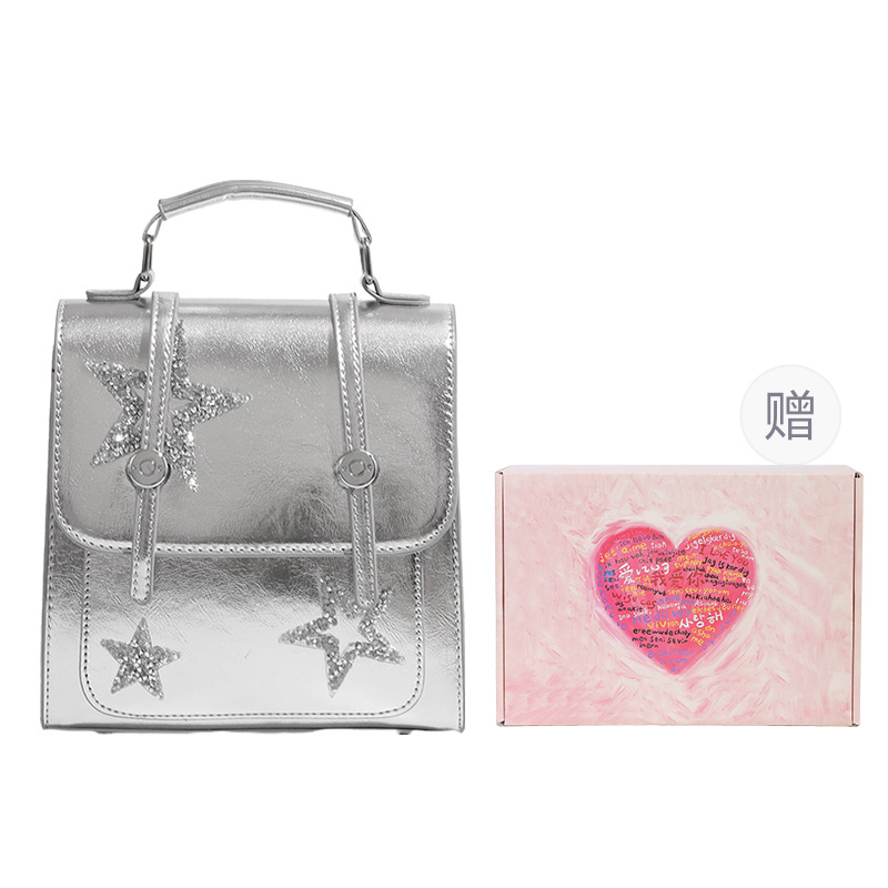 DCLOUD Портативный школьный рюкзак для женщин, Silver Heartbeat Box Limited Edition
DCLOUD Портативный школьный рюкзак для женщин, Silver Heartbeat Box Limited Edition