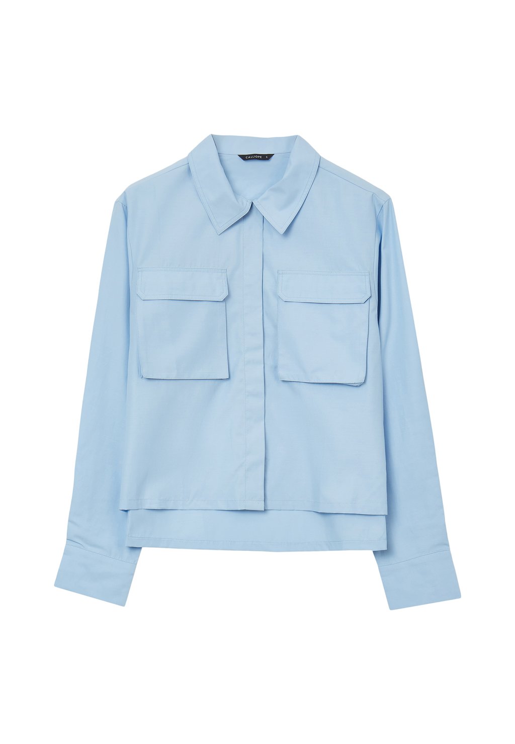 Блузка на пуговицах Calliope, светло-голубой
Блузка на пуговицах Calliope, светло-голубой