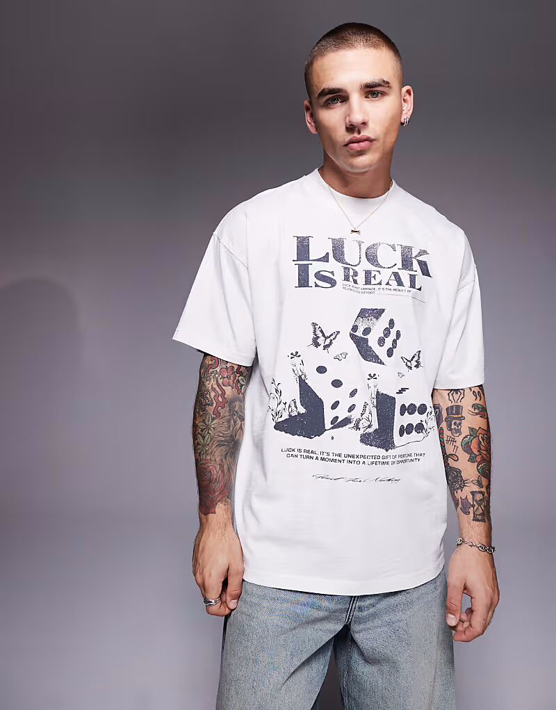 Футболка оверсайз Good For Nothing цвета с оттенком белого
Футболка оверсайз Good For Nothing цвета с оттенком белого