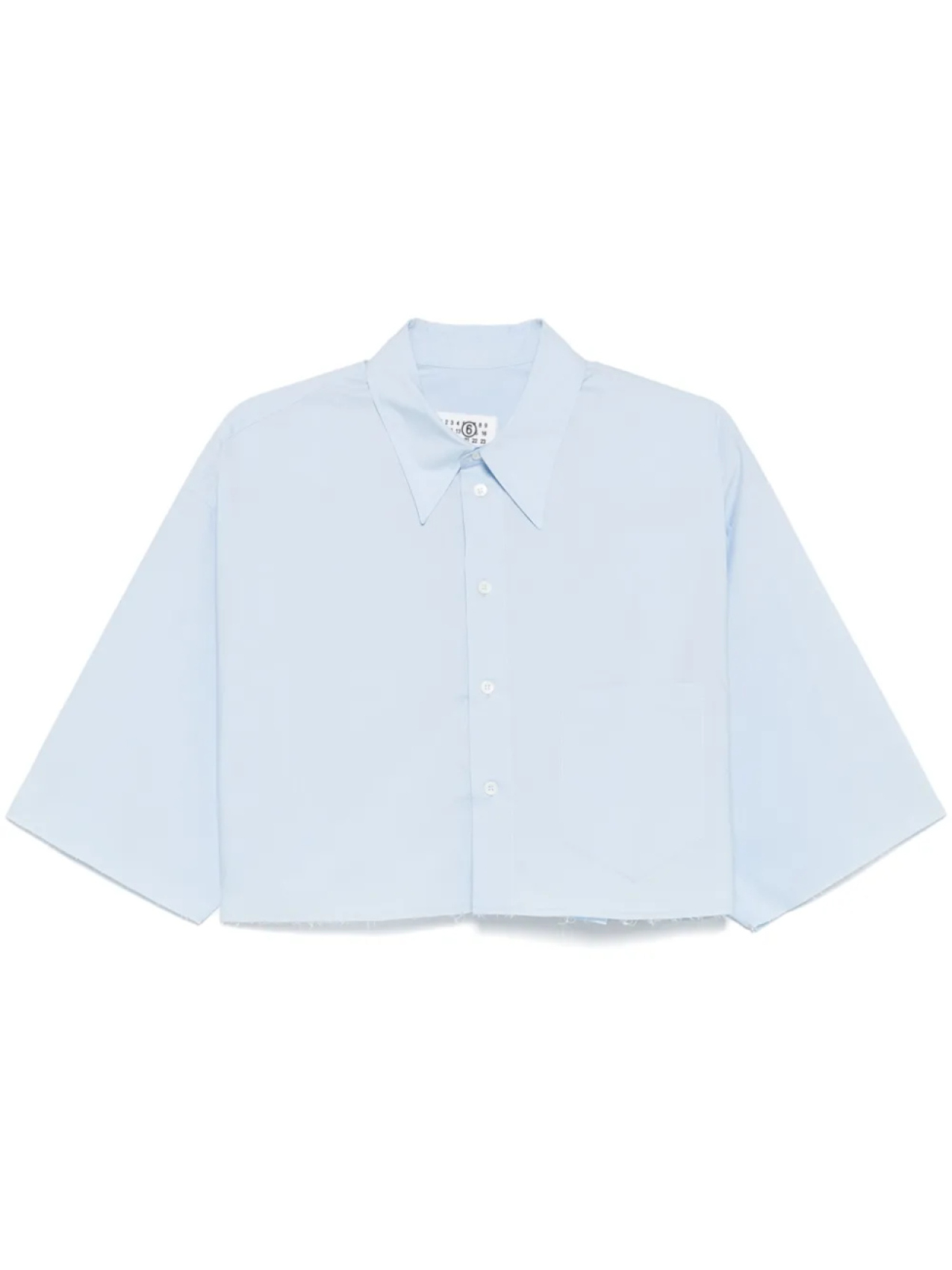 MM6 Maison Margiela укороченная рубашка, синий
MM6 Maison Margiela укороченная рубашка, синий