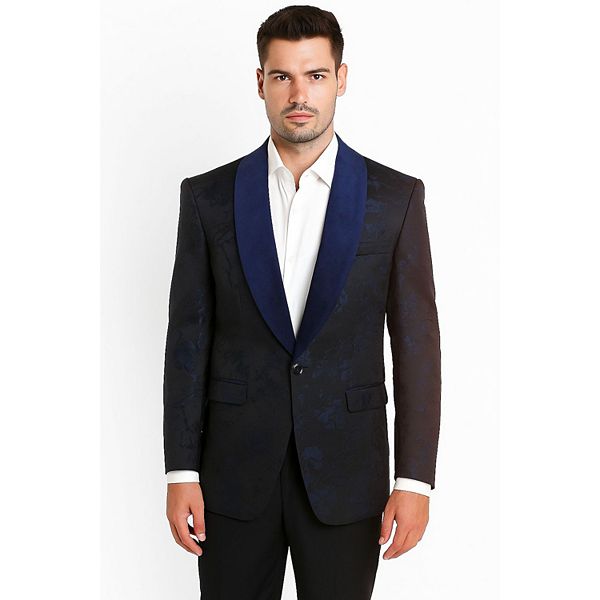 Приталенный мужской блейзер с шалью и цветочным принтом Elie Balleh
Приталенный мужской блейзер с шалью и цветочным принтом Elie Balleh