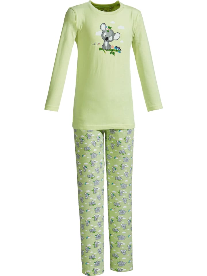 Erwin Müller Детская пижама из трикотажа, салатового цвета
Erwin Müller Детская пижама из трикотажа, салатового цвета