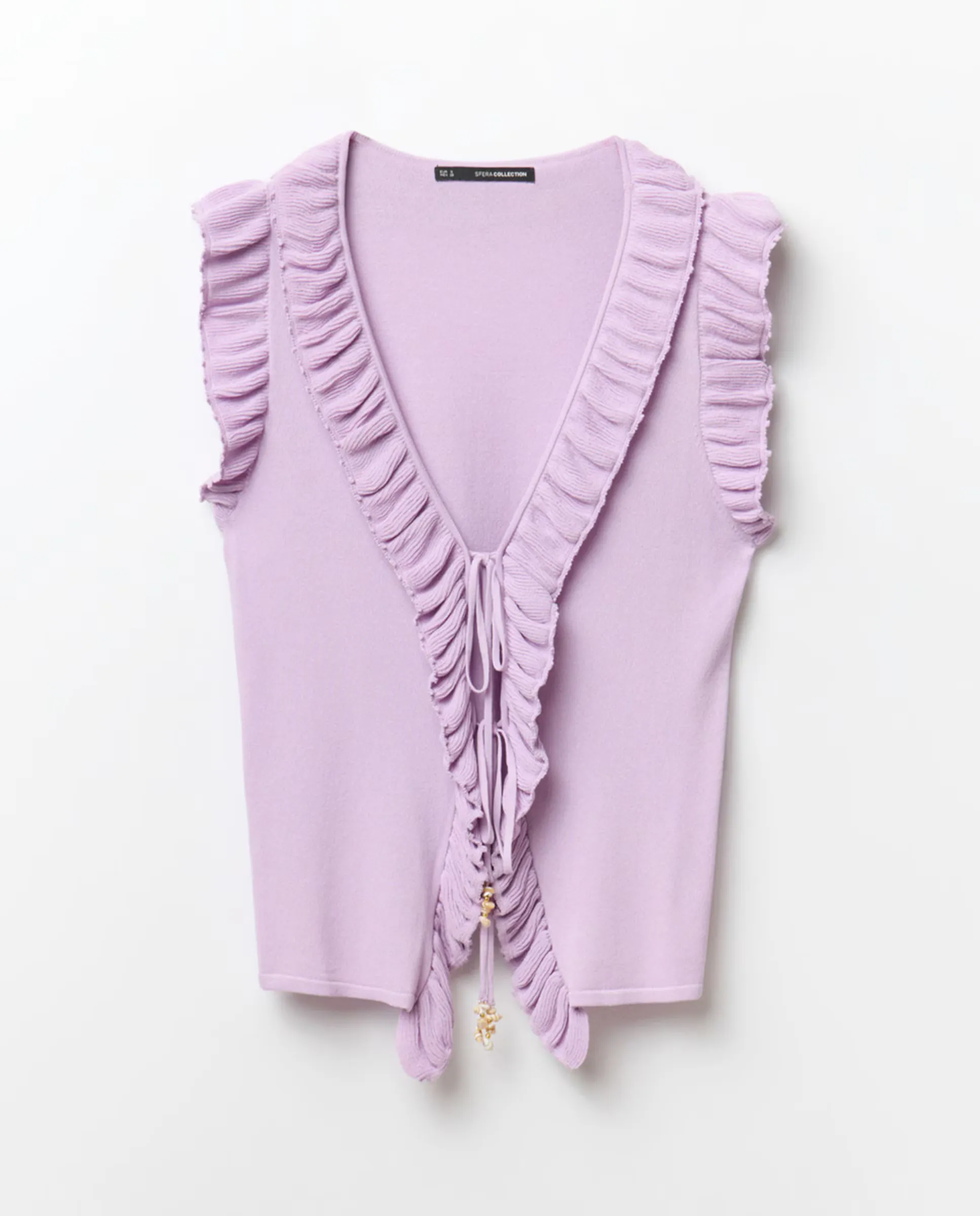 Топ с оборками Sfera, лиловый
Топ с оборками Sfera, лиловый