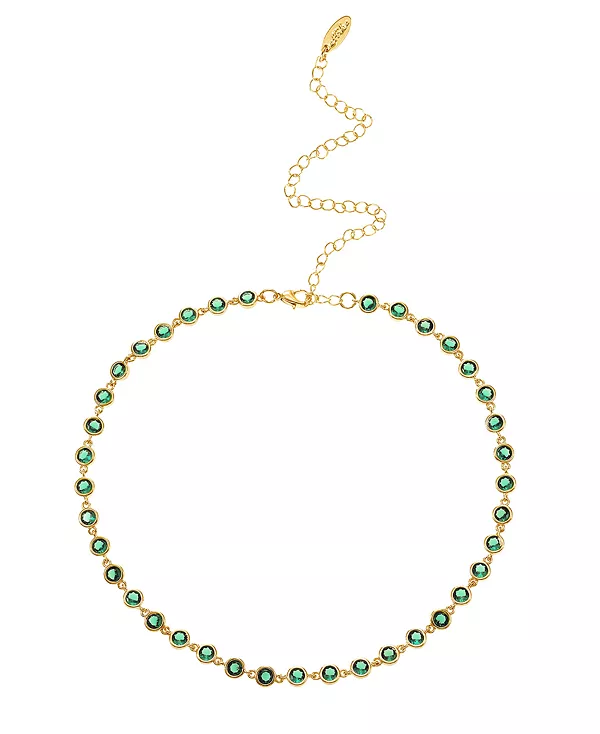 Ожерелье из кубического циркония и звеньев, покрытых 18-каратным золотом Ettika, green
Ожерелье из кубического циркония и звеньев, покрытых 18-каратным золотом Ettika, green