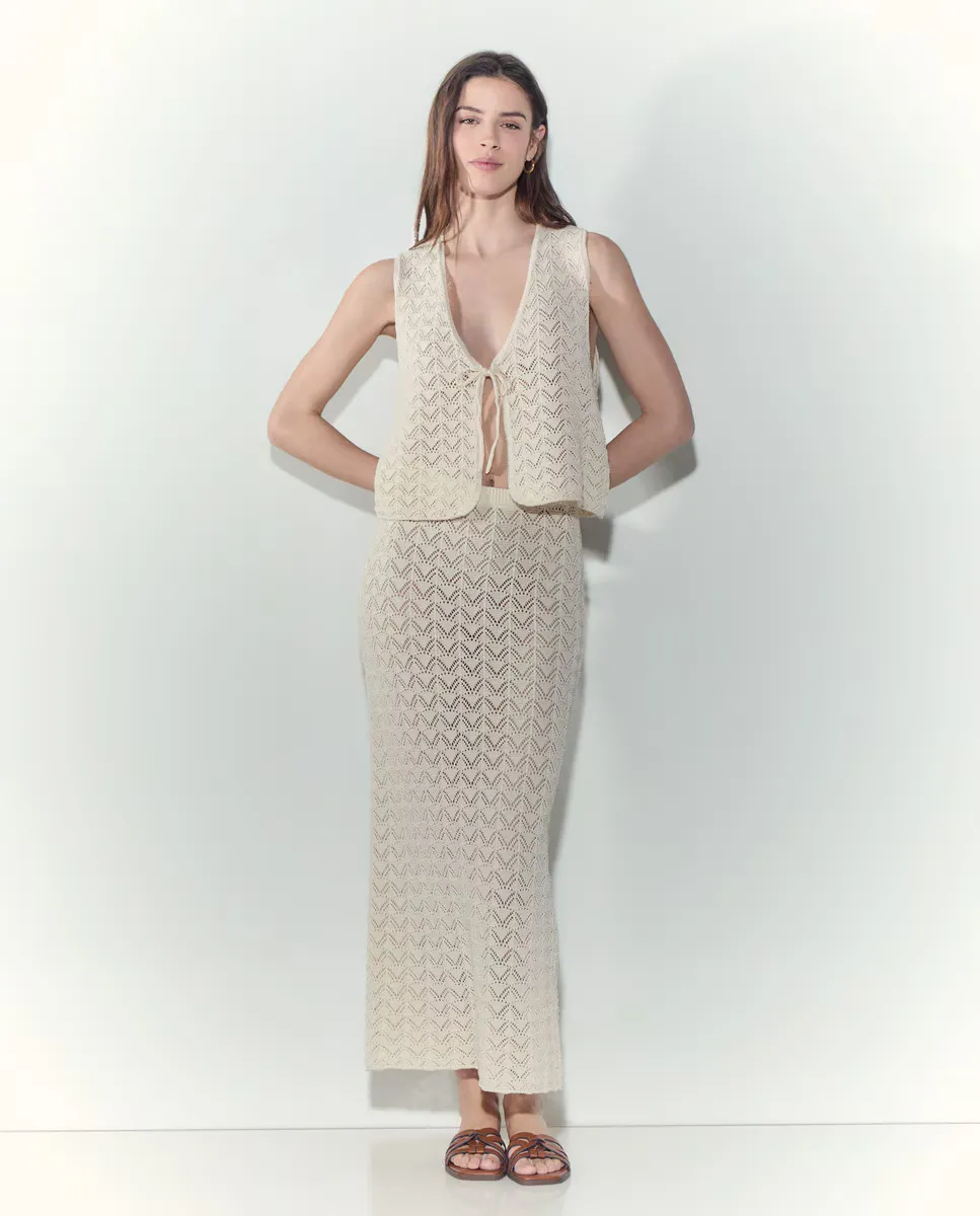 Вязаная пляжная юбка Tintoretto, цвет 120 Crudo
Вязаная пляжная юбка Tintoretto, цвет 120 Crudo