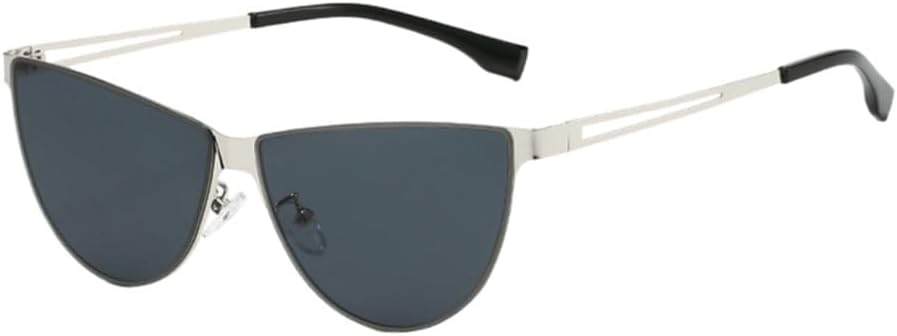 Металлические солнцезащитные очки «кошачий глаз» для женщин, стильные солнцезащитные очки для пляжа и отдыха, мужские солнцезащитные очки с защитой от УФ-излучения UV400 UJNHGQ, Silver Gray
Металлические солнцезащитные очки «кошачий глаз» для женщин, стильные солнцезащитные очки для пляжа и отдыха, мужские солнцезащитные очки с защитой от УФ-излучения UV400 UJNHGQ, Silver Gray