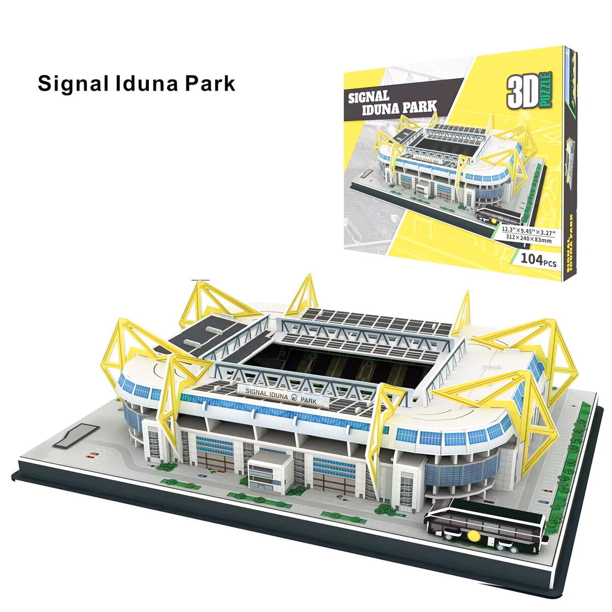 Футбольный стадион - SIGNAL IDUNA PARK - FC Borussia Dortmund - 3D пазл 104 детали HABARRI
Футбольный стадион - SIGNAL IDUNA PARK - FC Borussia Dortmund - 3D пазл 104 детали HABARRI