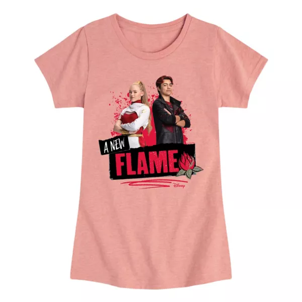 Зомби для девочек 7-16 футболка с принтом "Новое пламя" Disney, цвет desert pink 
Зомби для девочек 7-16 футболка с принтом "Новое пламя" Disney, цвет desert pink