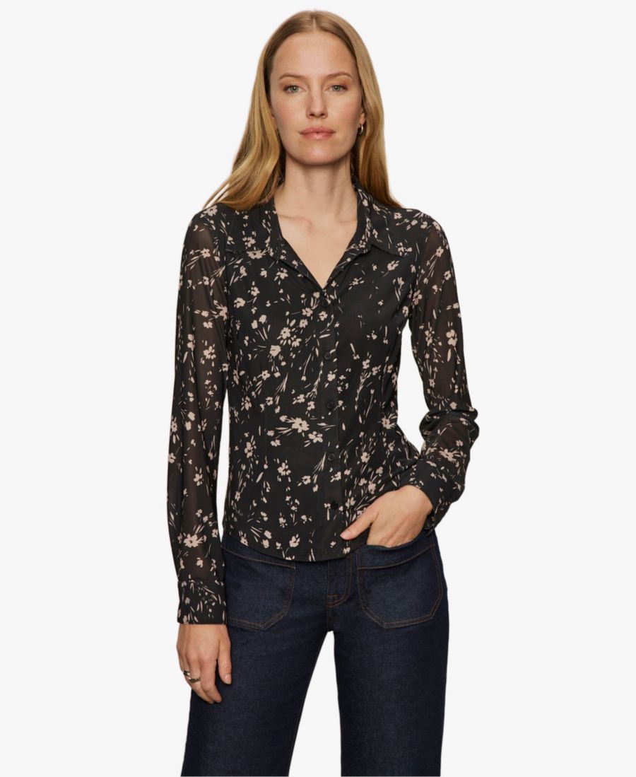 Женская приталенная сетчатая блузка на пуговицах Sanctuary, Edelweiss
Женская приталенная сетчатая блузка на пуговицах Sanctuary, Edelweiss