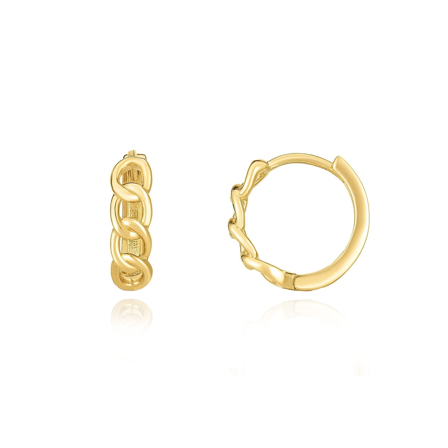 Серьги-кольца Curb Huggie Hoop The Lovery, 14K Yellow Gold
Серьги-кольца Curb Huggie Hoop The Lovery, 14K Yellow Gold