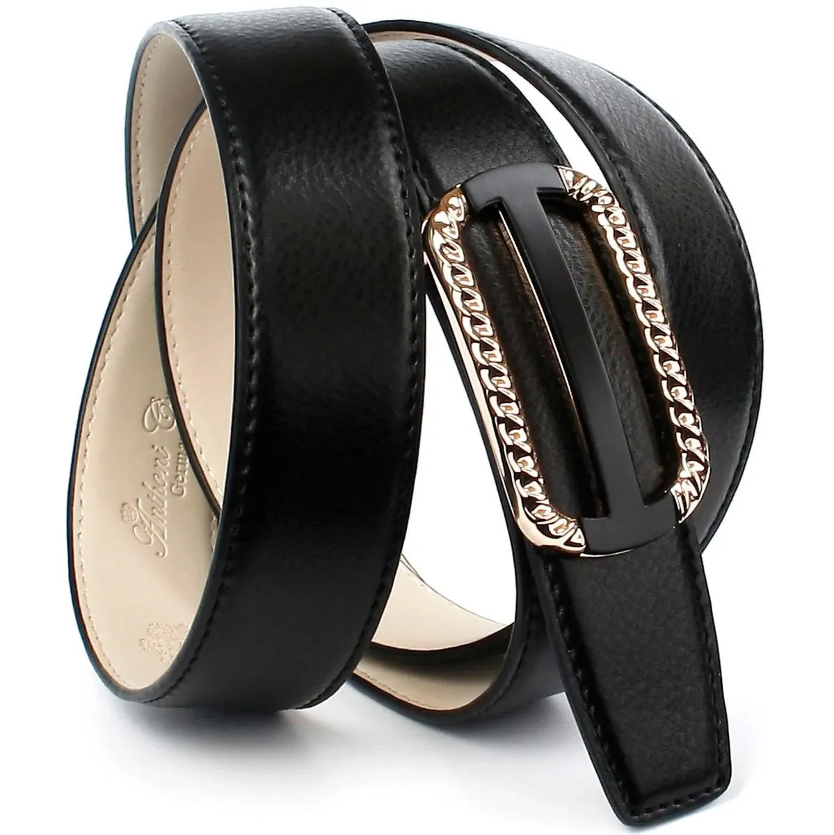 Кожаный ремень Anthoni Crown с модной пряжкой, частично плетеный, черный
Кожаный ремень Anthoni Crown с модной пряжкой, частично плетеный, черный