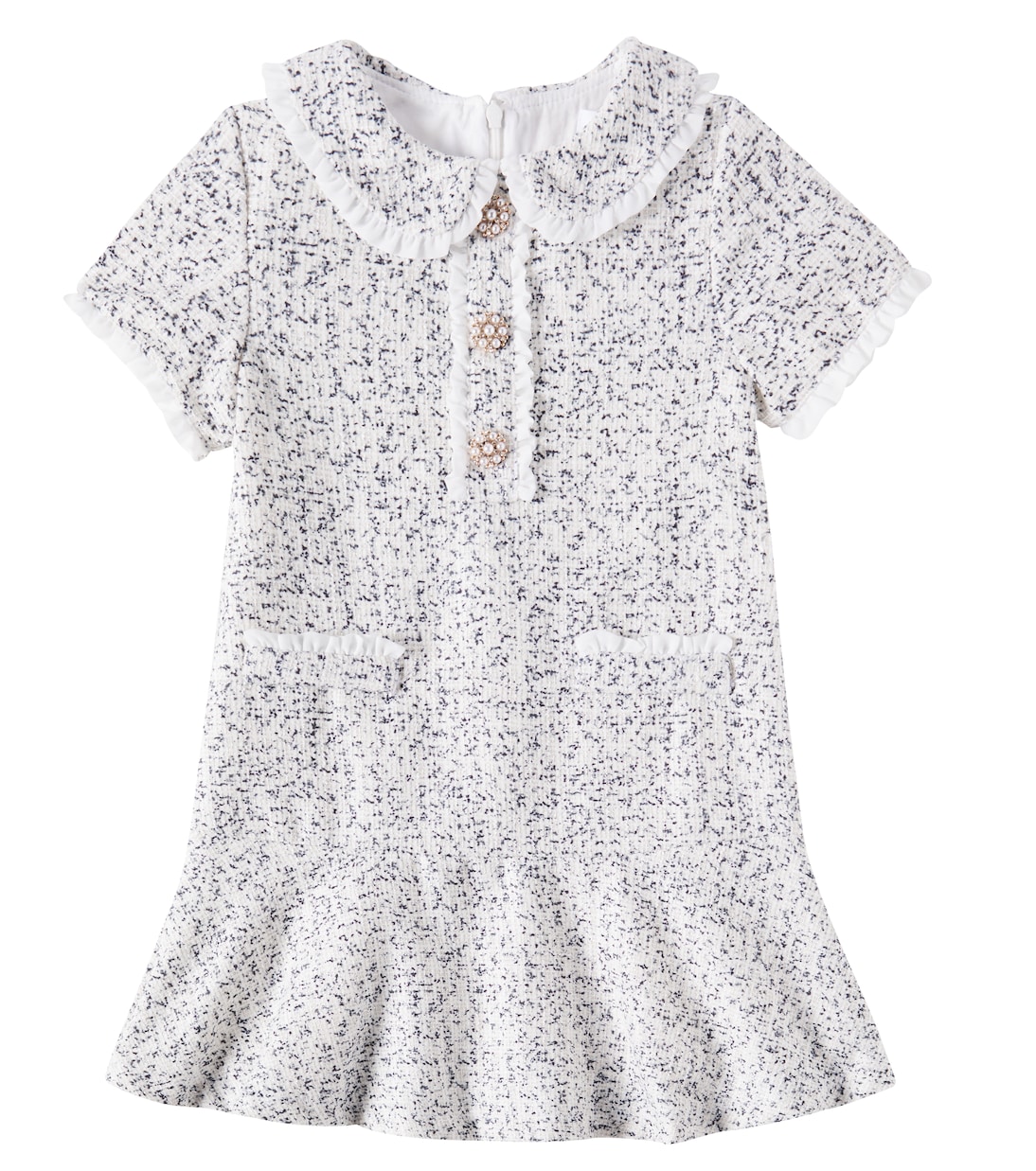 Платье из твида Patachou, Ivory Navy Tweed
Платье из твида Patachou, Ivory Navy Tweed