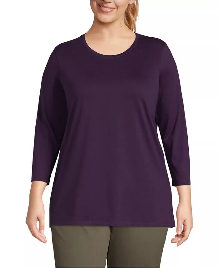 Туника из хлопка Supima размера плюс с рукавом 3/4 Lands' End, фиолетовый
Туника из хлопка Supima размера плюс с рукавом 3/4 Lands' End, фиолетовый