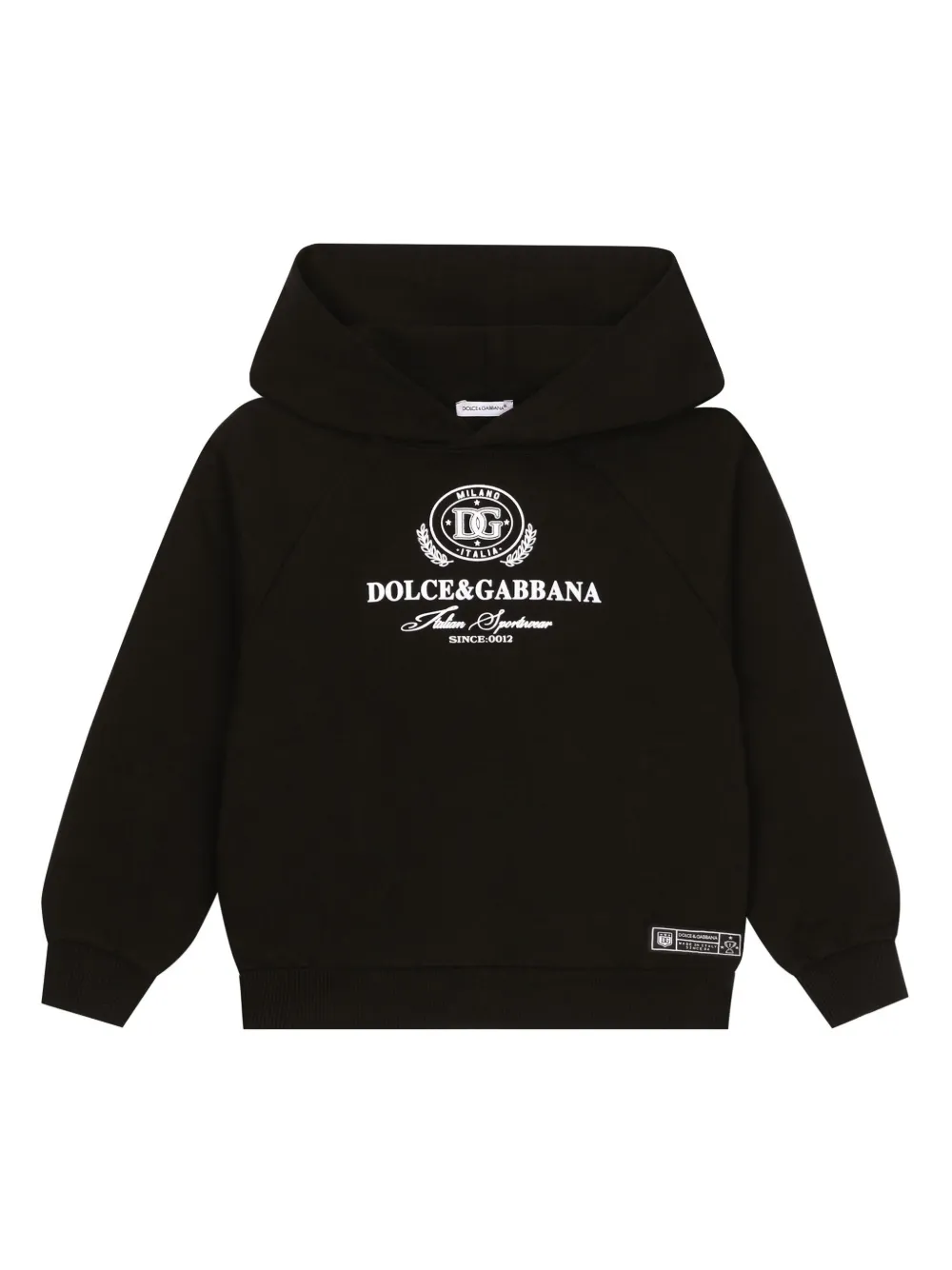 Худи с принтом DG Dolce & Gabbana Kids, черный 
Худи с принтом DG Dolce & Gabbana Kids, черный