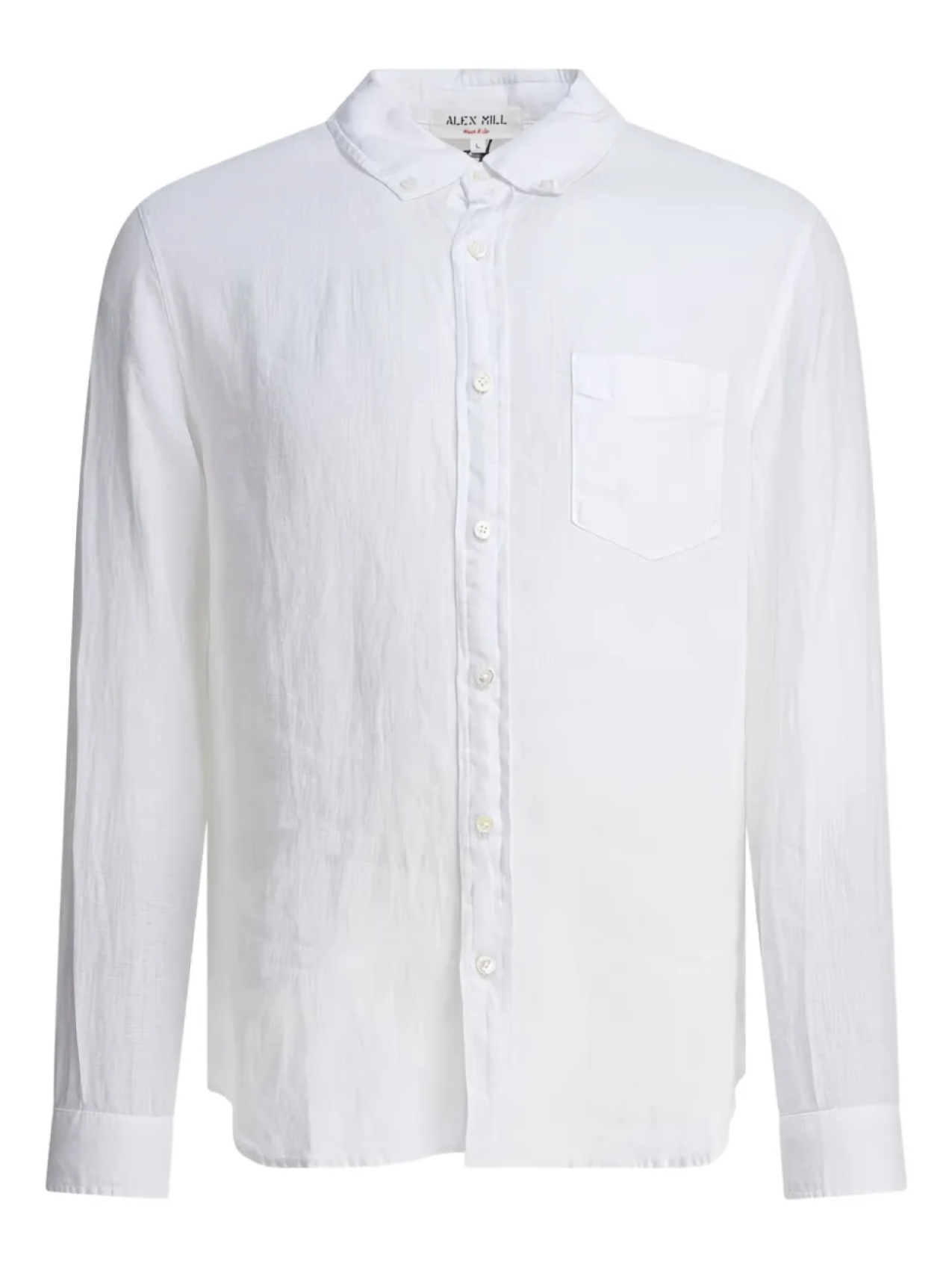 Льняная рубашка с длинным рукавом Alex Mill, белый
Льняная рубашка с длинным рукавом Alex Mill, белый
