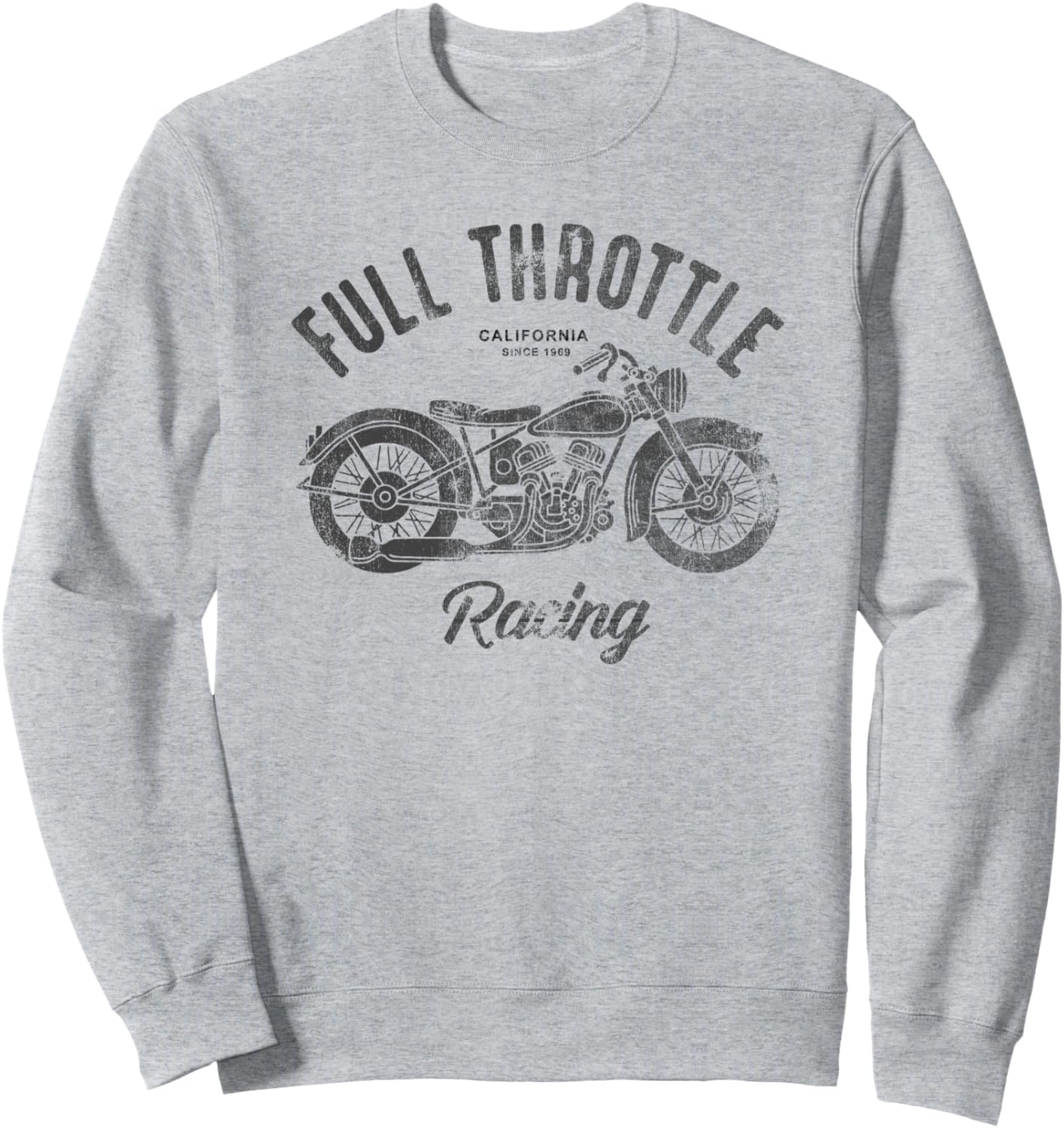 Толстовка с выцветшим изображением мотоцикла Full Throttle Racing California Trendy Apparel, серый
Толстовка с выцветшим изображением мотоцикла Full Throttle Racing California Trendy Apparel, серый