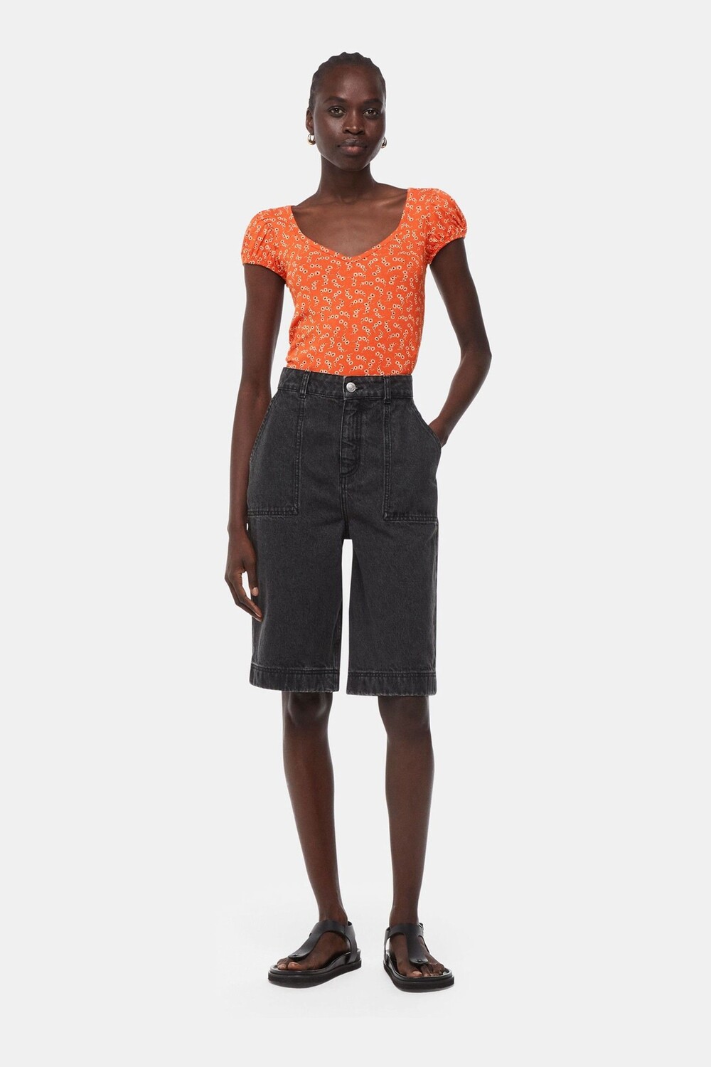 Топ с цветочным узором в форме полумесяца Whistles, красный
Топ с цветочным узором в форме полумесяца Whistles, красный