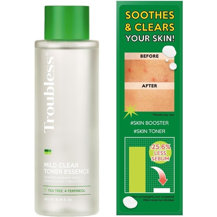 Эссенция-тоник для лица ss Mild Clear Toner Essence Tea Tree для всех типов кожи
Эссенция-тоник для лица ss Mild Clear Toner Essence Tea Tree для всех типов кожи