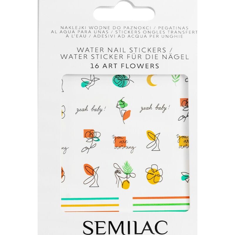 Наклейки для ногтей Арт Цветы Semilac, 34 шт.
Наклейки для ногтей Арт Цветы Semilac, 34 шт.
