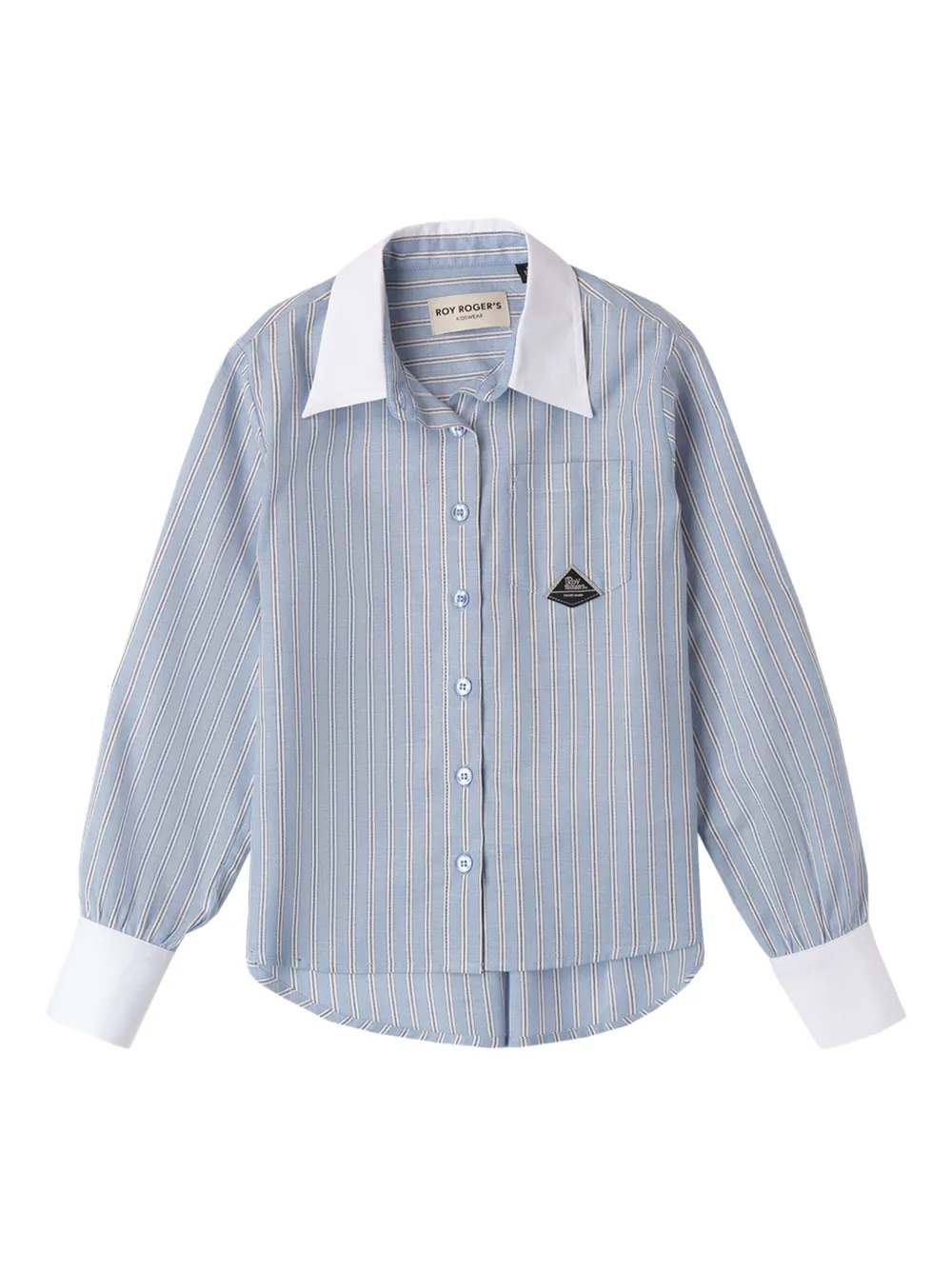 Рубашка в полоску с контрастным воротником Roy Rogers Kids, синий
Рубашка в полоску с контрастным воротником Roy Rogers Kids, синий