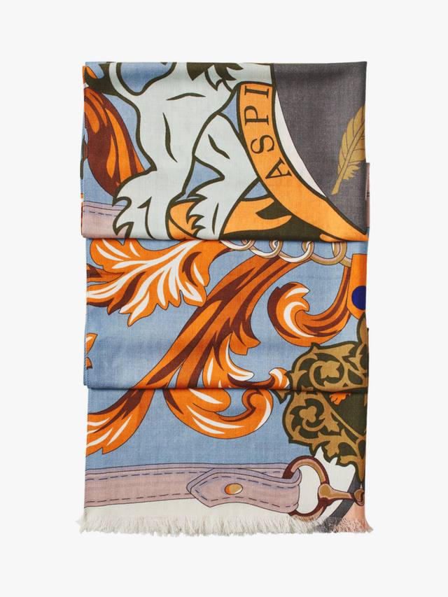 Шерстяной шарф с принтом Aspinal of London, Heritage Blue/Multi
Шерстяной шарф с принтом Aspinal of London, Heritage Blue/Multi