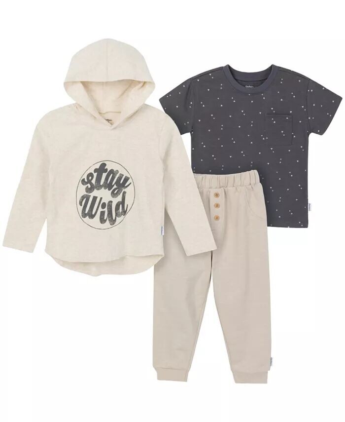 Топ для мальчиков для малышей, длинные рукава с капюшоном и джоггеры, комплект из 3 предметов Gerber, оранжевый
Топ для мальчиков для малышей, длинные рукава с капюшоном и джоггеры, комплект из 3 предметов Gerber, оранжевый