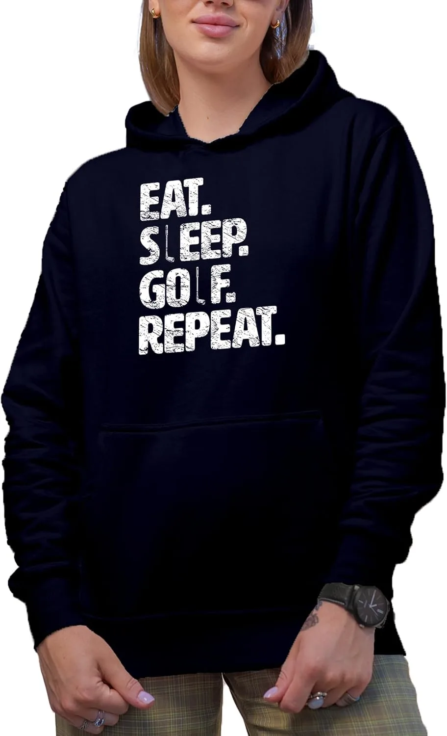 Толстовка с капюшоном Distressed Eat, Sleep, Golf, Repeat Make Your Mark Design
Толстовка с капюшоном Distressed Eat, Sleep, Golf, Repeat Make Your Mark Design