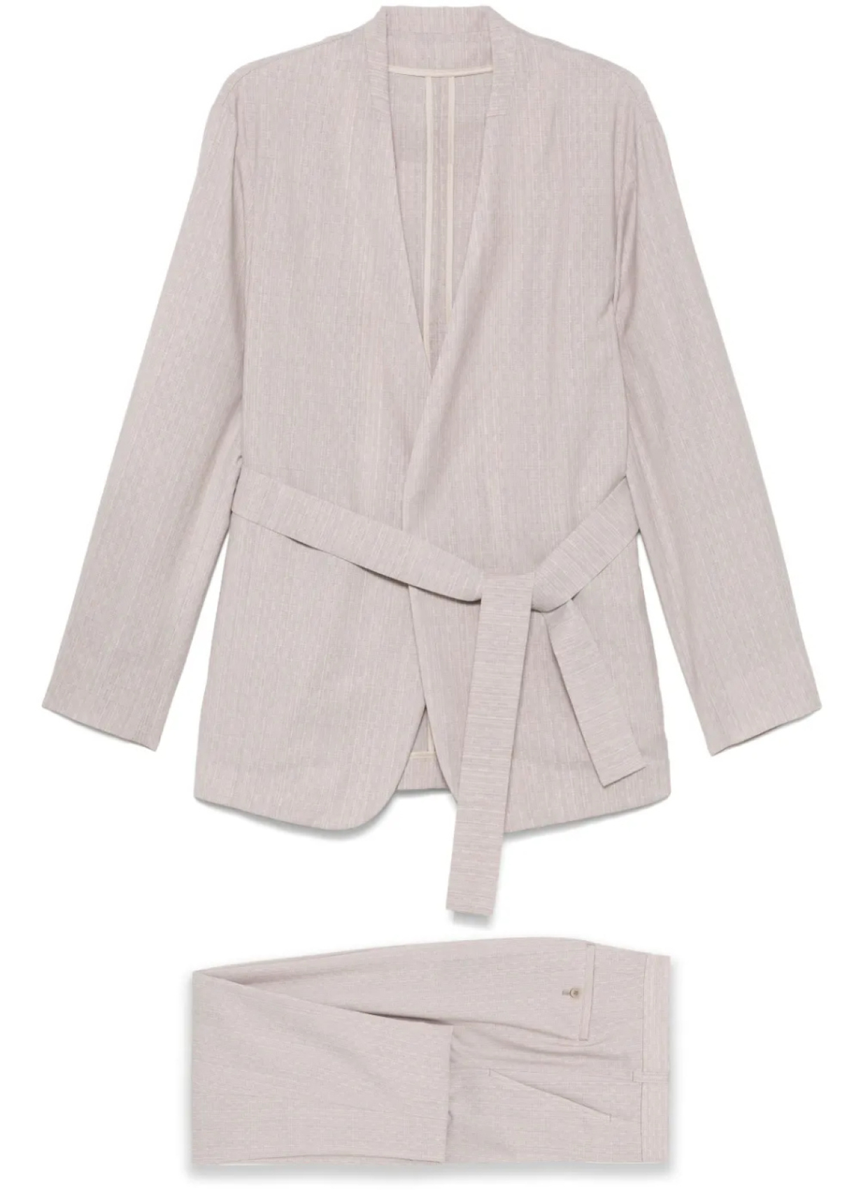 Emporio Armani костюм из вирджинской шерсти с однобортным пиджаком, нейтральный
Emporio Armani костюм из вирджинской шерсти с однобортным пиджаком, нейтральный