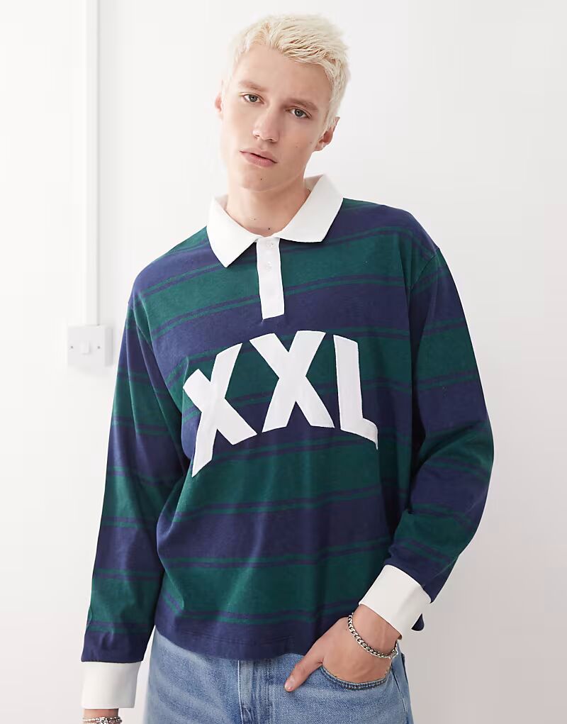 Поло COLLUSION с длинным рукавом XXL с вышитыми полосками в разноцветном цвете
Поло COLLUSION с длинным рукавом XXL с вышитыми полосками в разноцветном цвете