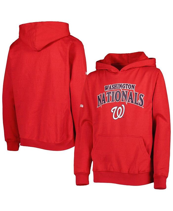 Красный пуловер с капюшоном на груди для мальчиков и девочек Washington Nationals Center Stitches, красный
Красный пуловер с капюшоном на груди для мальчиков и девочек Washington Nationals Center Stitches, красный