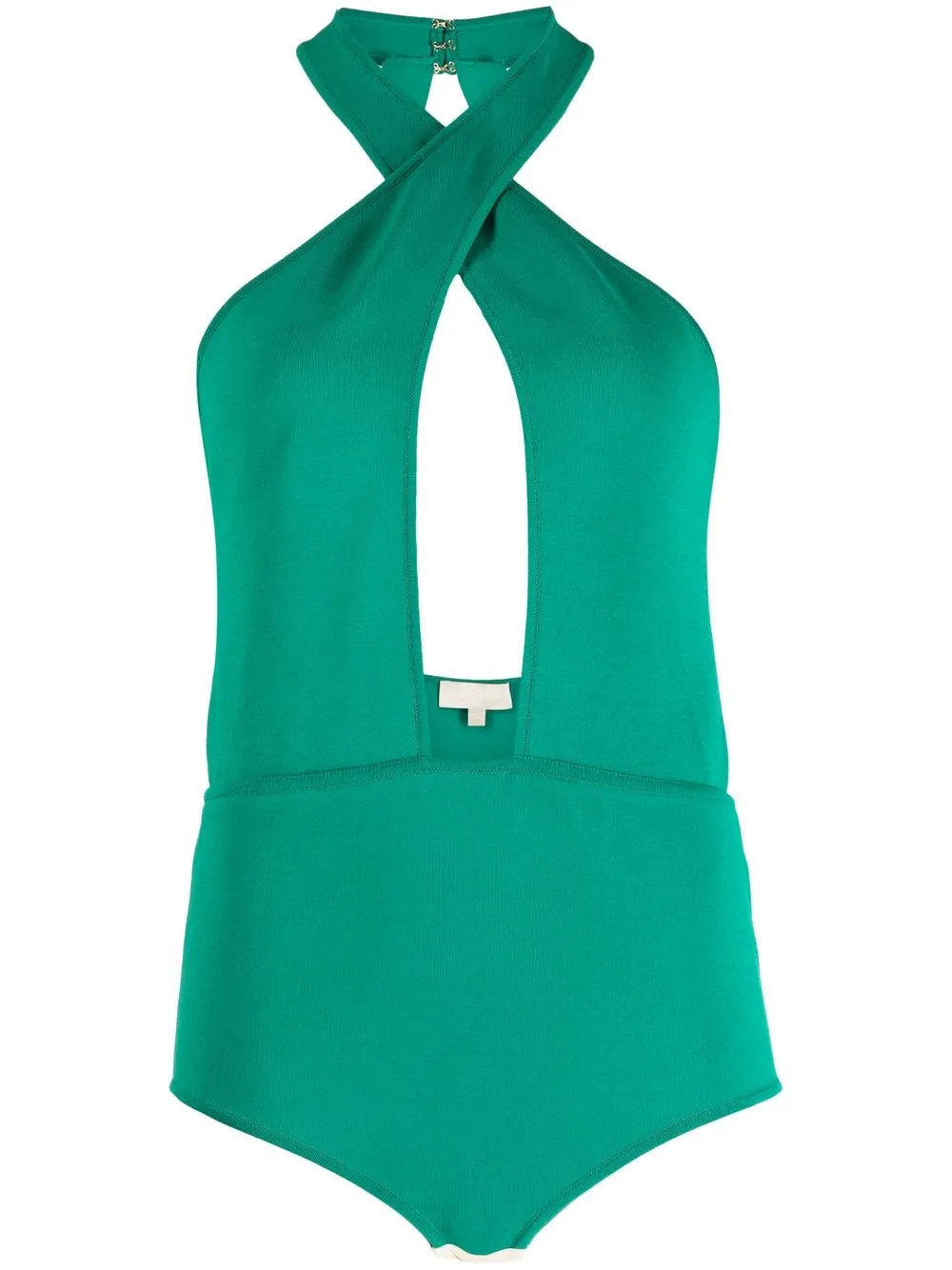 Боди с вырезом халтер Elie Saab, зеленый
Боди с вырезом халтер Elie Saab, зеленый