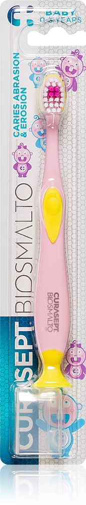 Детская зубная щетка Biosmalto baby 0-3 года с присоской Curasept, 1 шт
Детская зубная щетка Biosmalto baby 0-3 года с присоской Curasept, 1 шт
