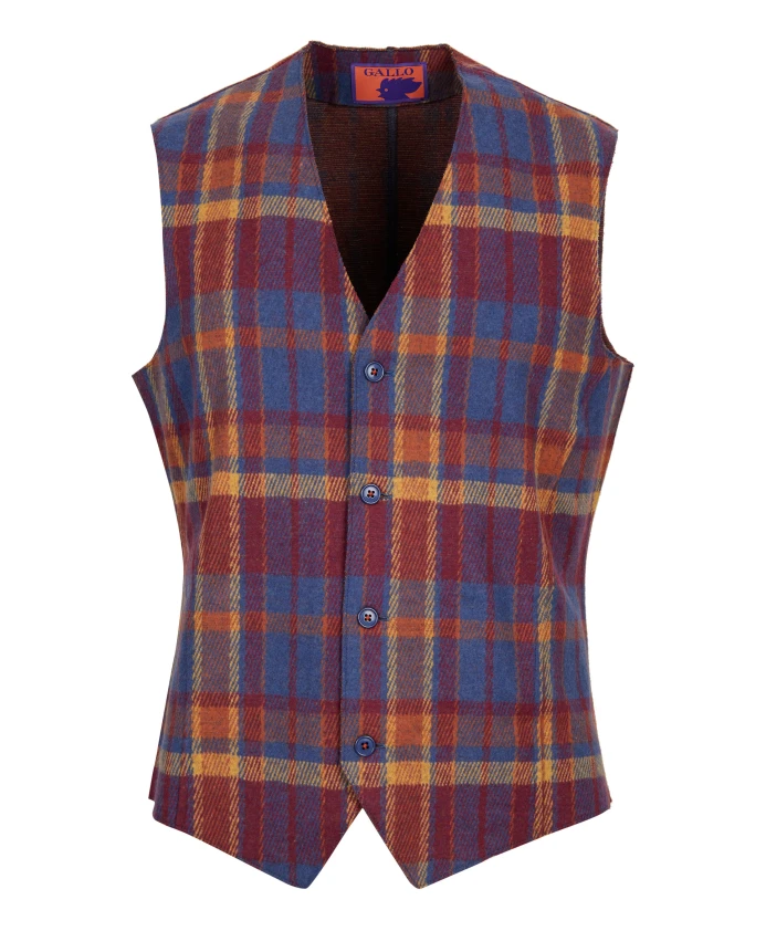 Жилет в клетку, диагональный Gallo, мультиколор
Жилет в клетку, диагональный Gallo, мультиколор