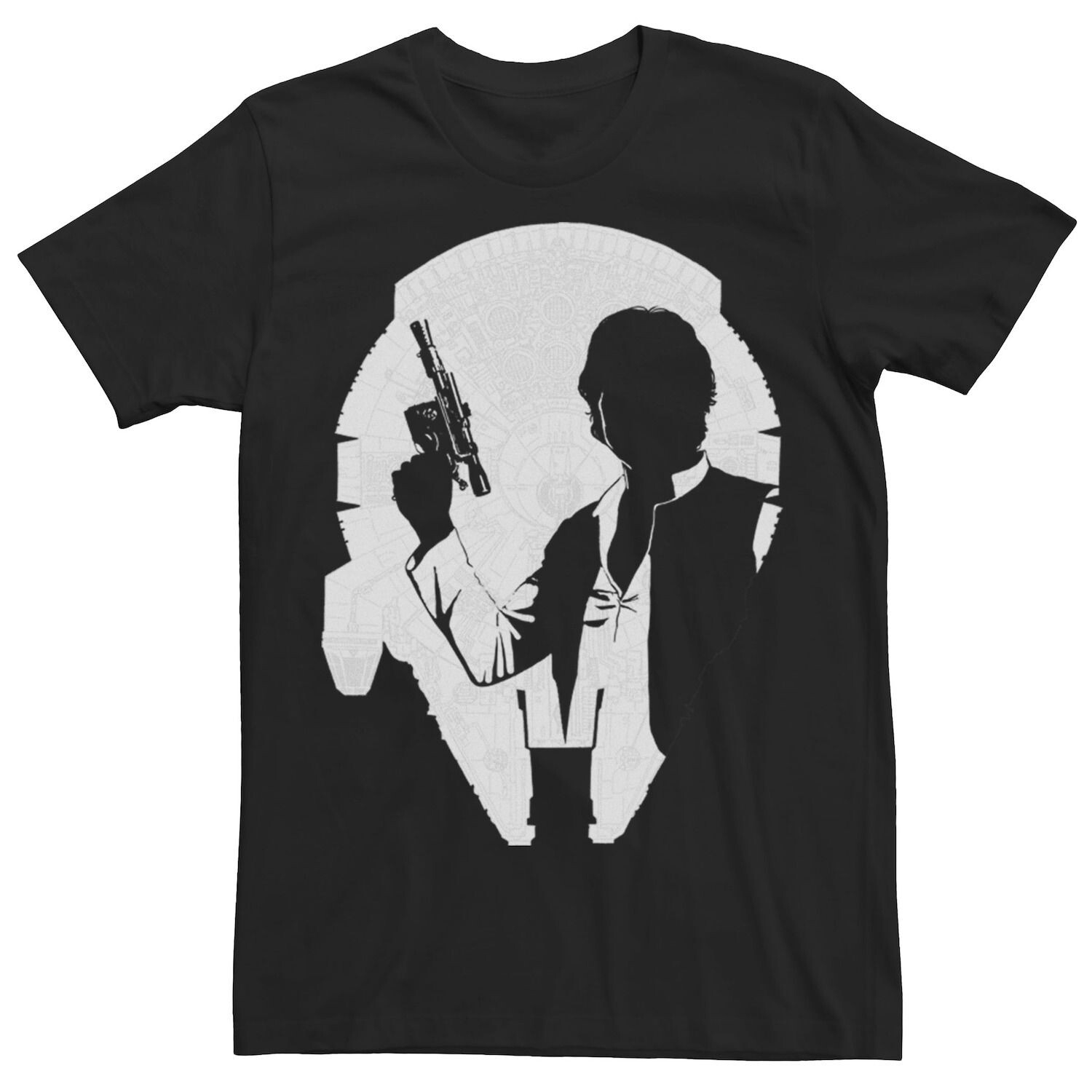 Мужская футболка с рисунком сокола Han Silhouette Star Wars
Мужская футболка с рисунком сокола Han Silhouette Star Wars