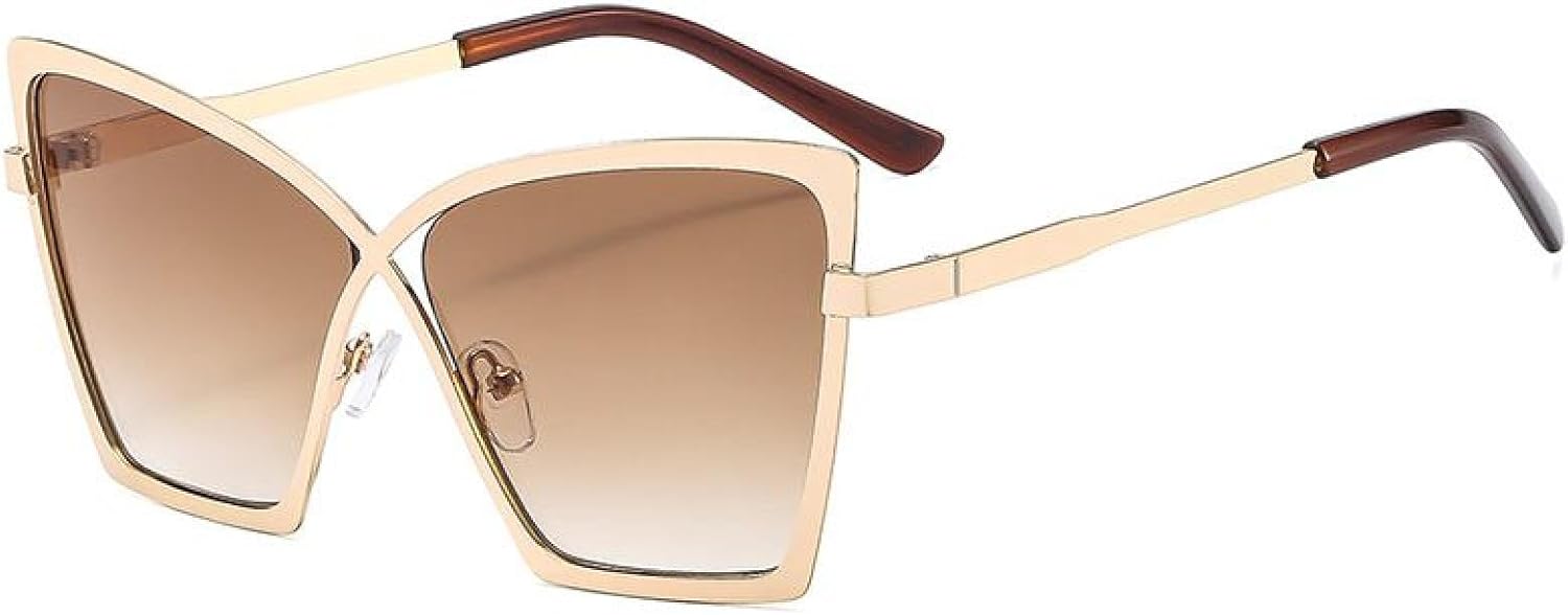 Сексуальные солнцезащитные очки большого размера «кошачий глаз» для женщин, роскошные очки в винтажном стиле с металлической оправой в виде бабочки TVTBBVV, C4goldgradientbrown
Сексуальные солнцезащитные очки большого размера «кошачий глаз» для женщин, роскошные очки в винтажном стиле с металлической оправой в виде бабочки TVTBBVV, C4goldgradientbrown