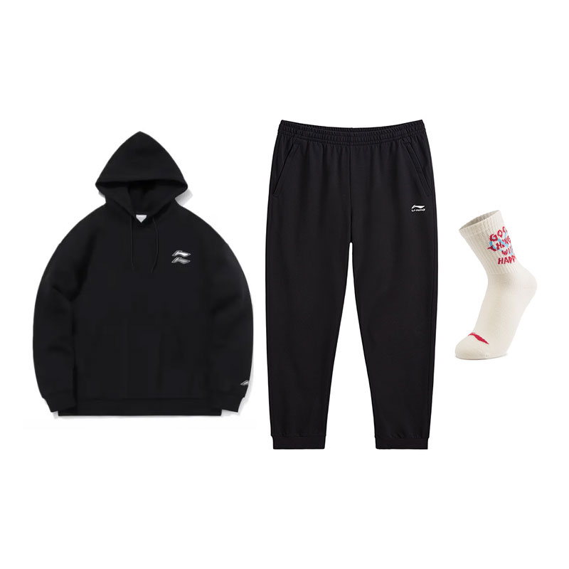 Li Ning Casual Sportswear Men's Li-Ning, черный top+черный pants (includes socks)
Li Ning Casual Sportswear Men's Li-Ning, черный top+черный pants (includes socks)