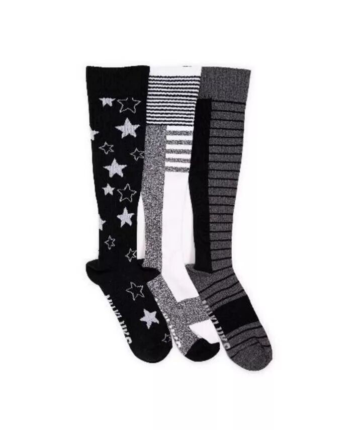 Комплект из 3 женских компрессионных хлопковых носков до колена MUK LUKS, черный
Комплект из 3 женских компрессионных хлопковых носков до колена MUK LUKS, черный