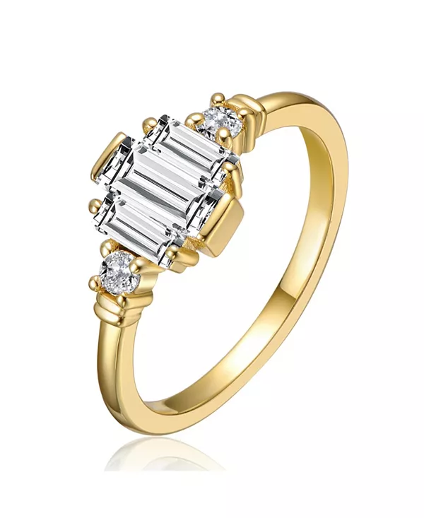 Коктейльное кольцо с покрытием из 14-каратного золота и прозрачными кубическими цирконами Rachel Glauber, gold
Коктейльное кольцо с покрытием из 14-каратного золота и прозрачными кубическими цирконами Rachel Glauber, gold