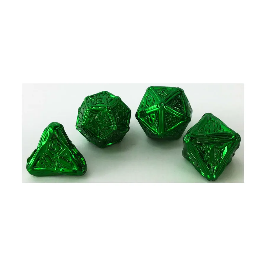 Набор полуполигональных кубиков друида — зеленый (4), Dice & Accessories (HYMGHO Dice)
Набор полуполигональных кубиков друида — зеленый (4), Dice & Accessories (HYMGHO Dice)