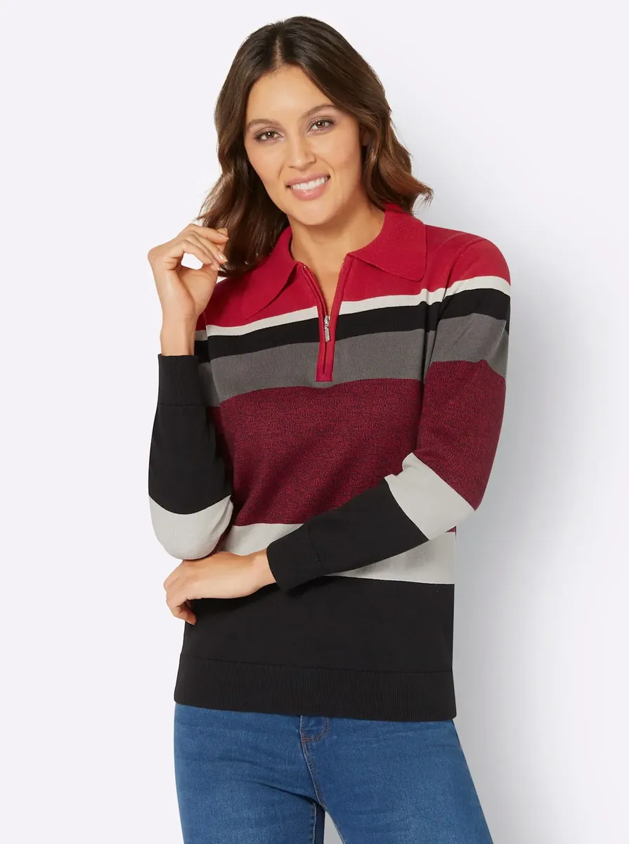 Свитер с воротником-поло Classic Basics "Polo Pullover", цвет Rot-Schwarz-Gestreift
Свитер с воротником-поло Classic Basics "Polo Pullover", цвет Rot-Schwarz-Gestreift
