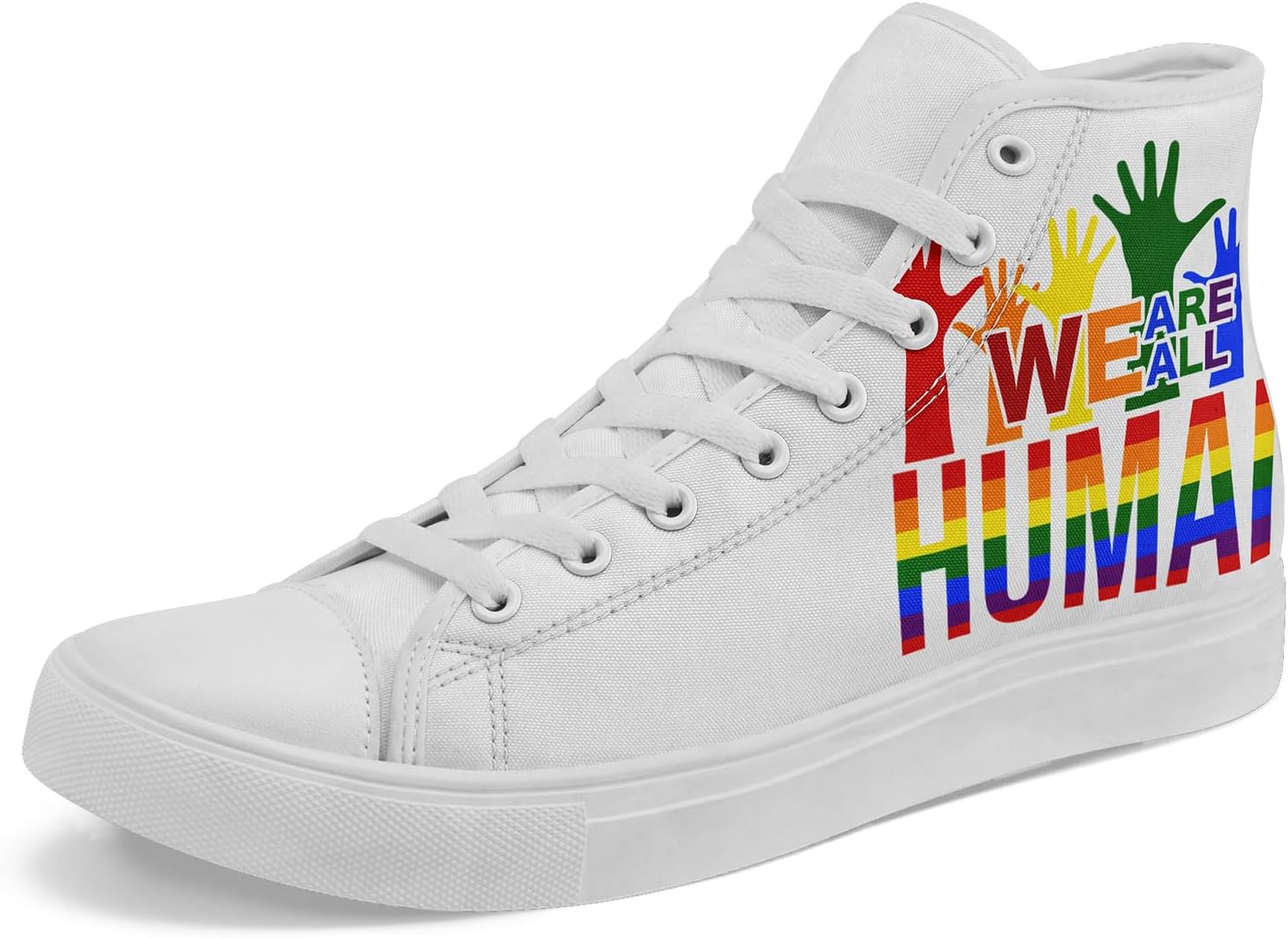 Высокие кеды Rainbow на шнуровке - стильная обувь для мужчин и женщин, легкая повседневная обувь, подарок во имя равенства Awsole, белый/красный/желтый/оранжевый
Высокие кеды Rainbow на шнуровке - стильная обувь для мужчин и женщин, легкая повседневная обувь, подарок во имя равенства Awsole, белый/красный/желтый/оранжевый