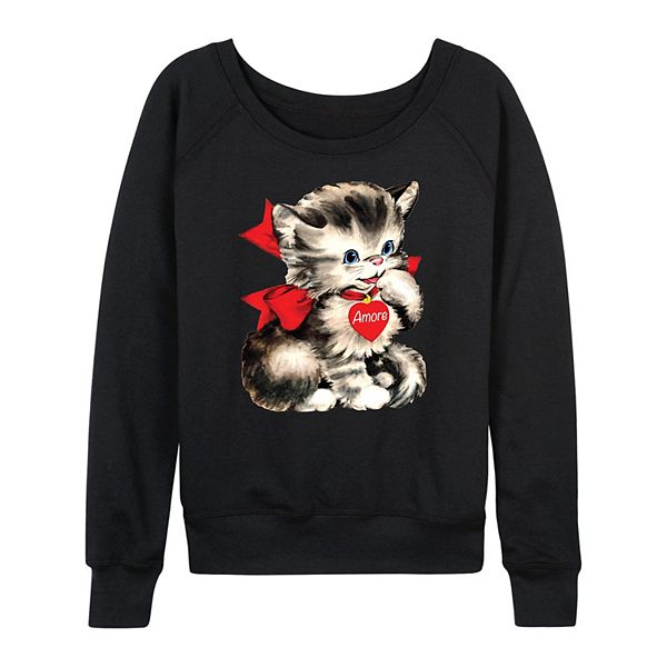 Женская футболка с длинным рукавом amore vintage valentine's kitten french terry Licensed Character
Женская футболка с длинным рукавом amore vintage valentine's kitten french terry Licensed Character