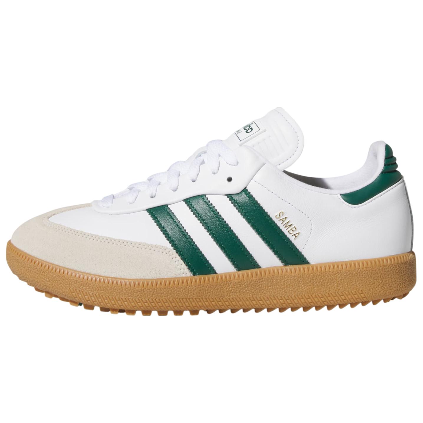 Adidas Кроссовки Samba Spikeless Golf Cloud White Collegiate Green Gum
Adidas Кроссовки Samba Spikeless Golf Cloud White Collegiate Green Gum