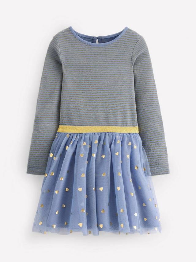 Детское платье миди из хлопковой смеси с полосками и звездами на тюлевой юбке Mini Boden
Детское платье миди из хлопковой смеси с полосками и звездами на тюлевой юбке Mini Boden