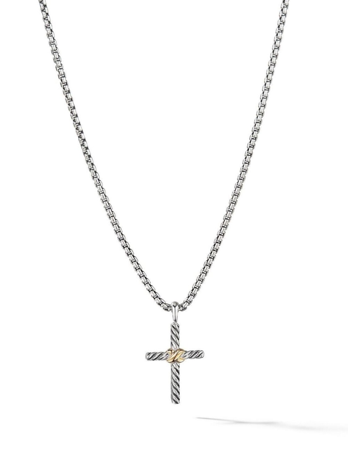 Колье Petite X Cross из серебра и желтого золота David Yurman, серебряный
Колье Petite X Cross из серебра и желтого золота David Yurman, серебряный