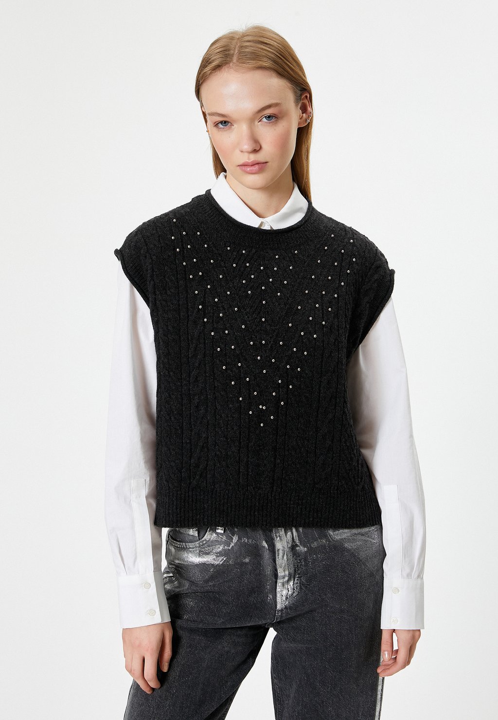 Футболка с принтом Koton, антрацит
Футболка с принтом Koton, антрацит