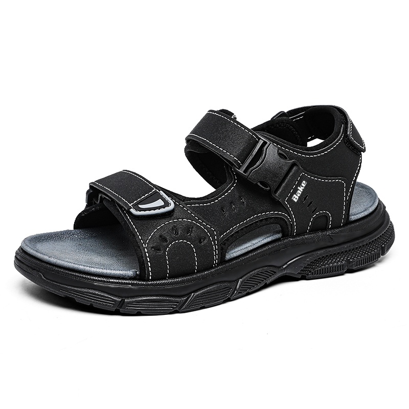 BAKE Пляжные сандалии мужские, черно-белые
BAKE Пляжные сандалии мужские, черно-белые