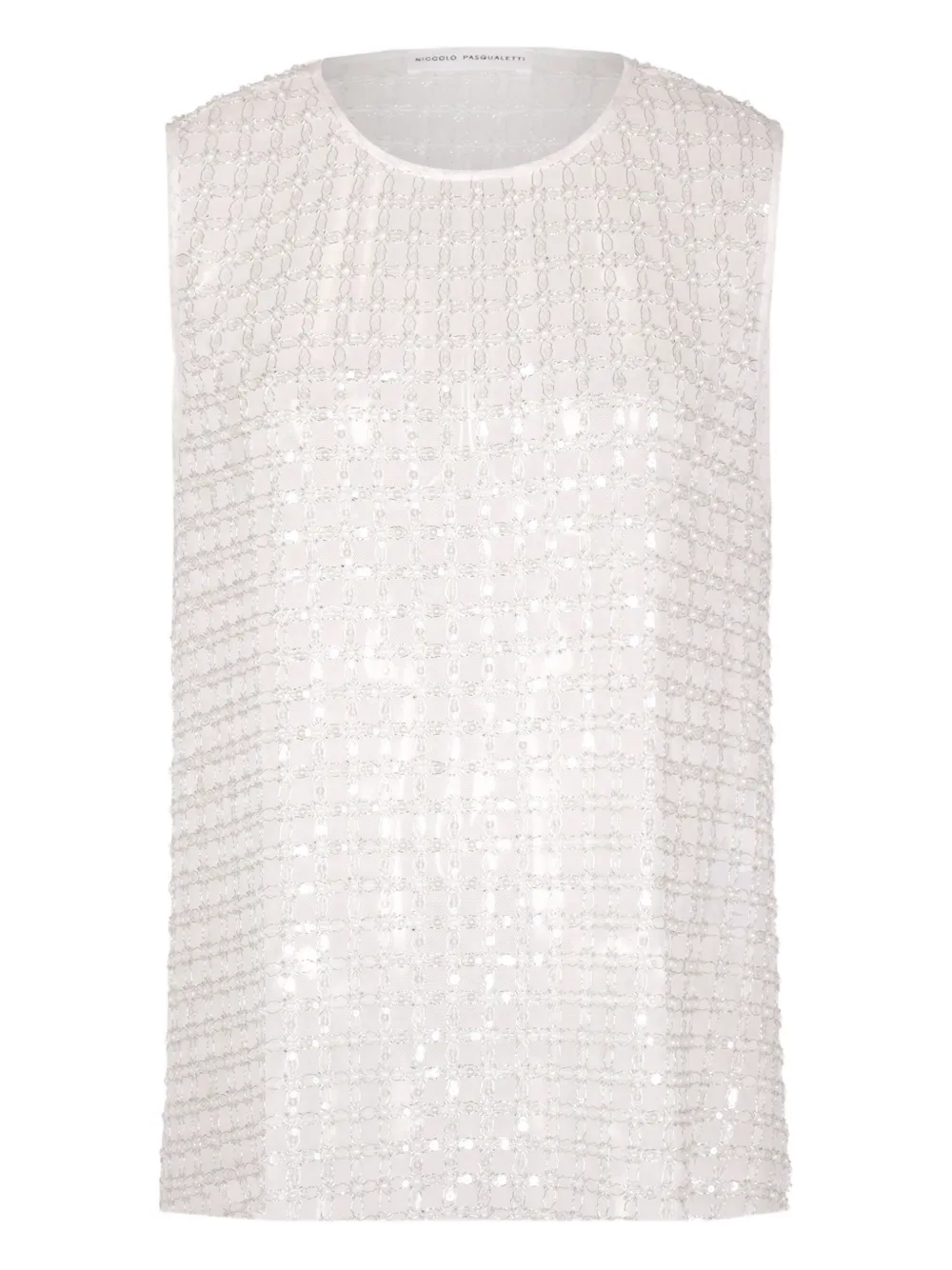 Топ из тюля с вышивкой в цветочек Niccolò Pasqualetti, белый
Топ из тюля с вышивкой в цветочек Niccolò Pasqualetti, белый